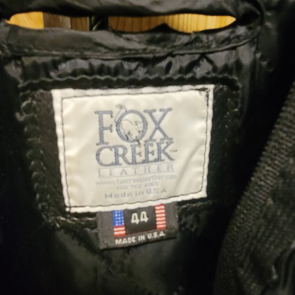 Men's Fox Creek Leather Motorcycle Jacket - Picture 5 of 16